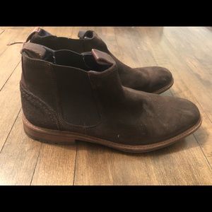 Brown Authentic Suede Aldo Chelsea Boots
